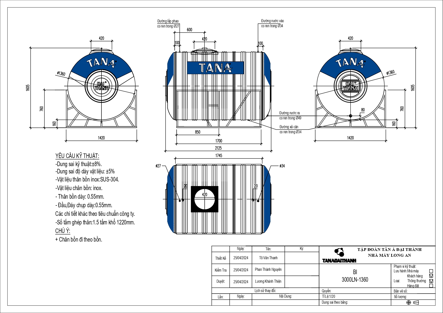 bang ve bon nuoc inox tan a 3000l ngang